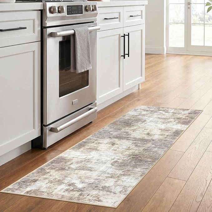 Abstract Runner Rug 2x6 Ft Washable Runners - Image 3