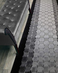 Custom Length Hallway Runner Rug,Slip Resistant,Checkered Black, 26 Inch X 30 feet, Sold and Priced Per Foot