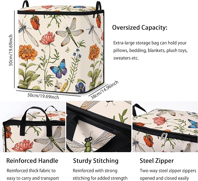 2pcs storage bags for bedding, blanket organizer - Image 3