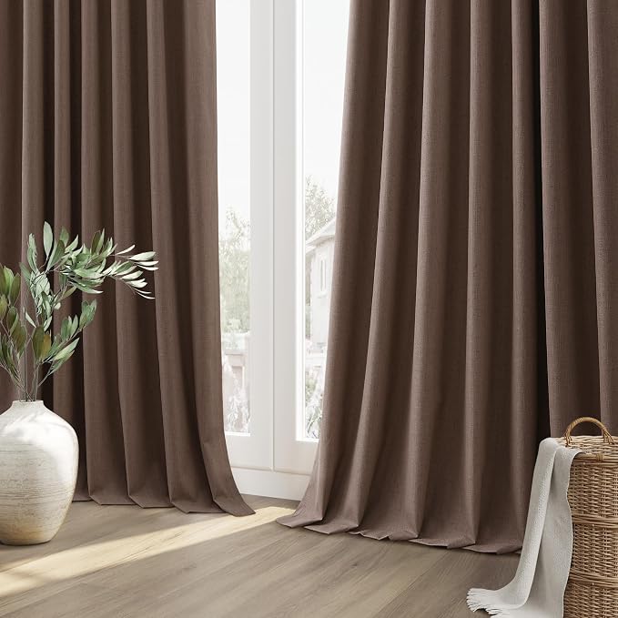 100% Blackout Curtains 120 Inch Length 2 Panels Set - Image 10