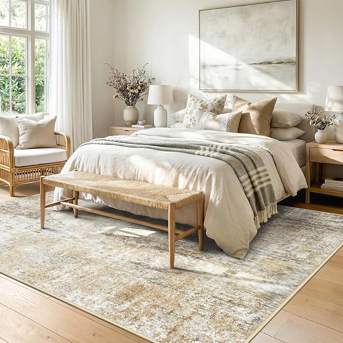 RELEANY Washable 5'x8' Abstract Area Rug - Image 2