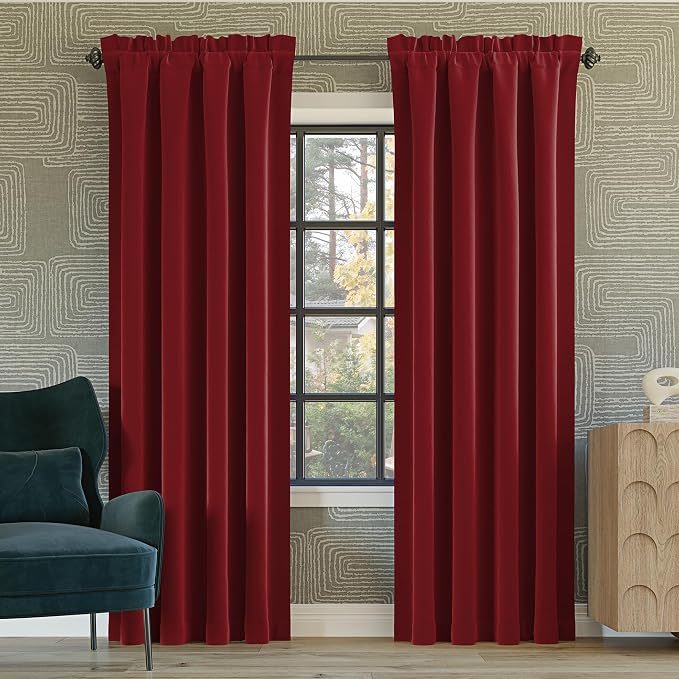 Sun Zero Oslo Theater Grade Extreme 100% Blackout Rod Pocket Curtain Panel - Image 7