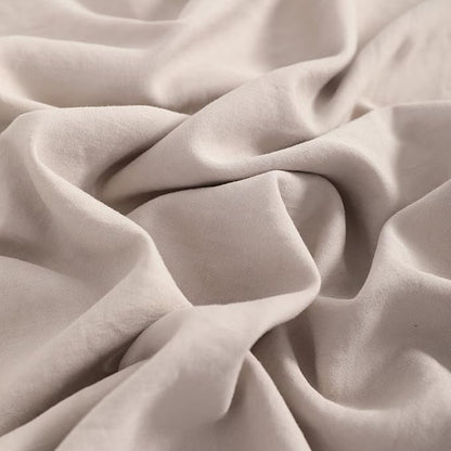 NTBAY Toddler Bedding Set - 4 Piece Soft and Breathable Crib Bedding Set for Boys and Girls, Includes Quilted Comforter, Fitted Sheet, Flat Top Sheet and Envelope Pillowcase, Taupe