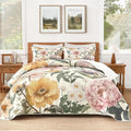 Quilt King Size, Reversible Polyester Coverlet Set by Andency