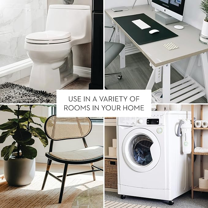 iDesign Small Slim Plastic Bathroom Trash Can - Image 6