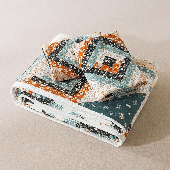 BEDIFANY Twin Size Bedspread Sets, Floral Cotton Lightweight Quilt Twin XL | - Image 6