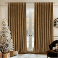 BGment Bronze Brown Velvet Blackout Living Room Curtains 84 Inches Long | Super by BGment