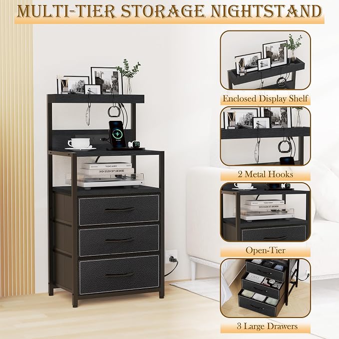 SZLHANJZ Nightstand Set of 2 - Image 7