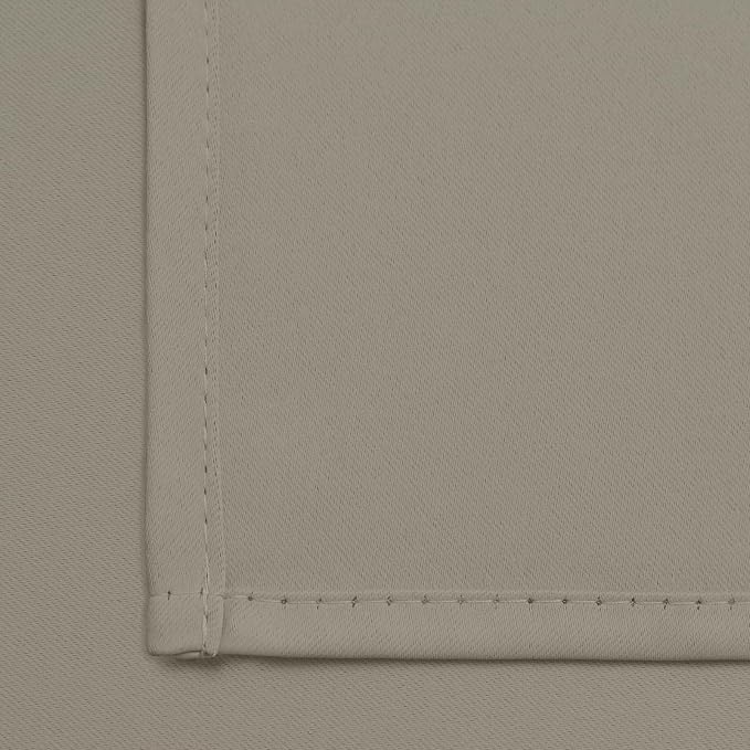 Yakamok Room Darkening Curtains 42x63 inch Length Taupe-Living Room | 2 panels - Image 5