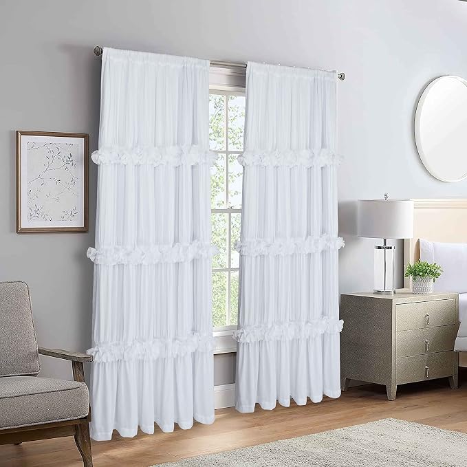 Thermal Insulated Window Curtains, Rustic Rod Pocket Drapes - Image 8