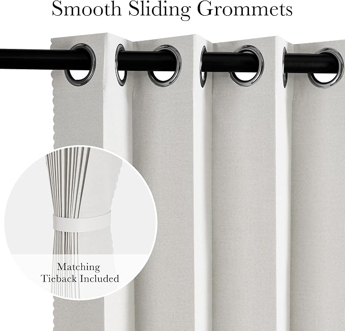 RYB HOME Accordion Style Closet Curtains 100% Blackout | Curtain - Image 4