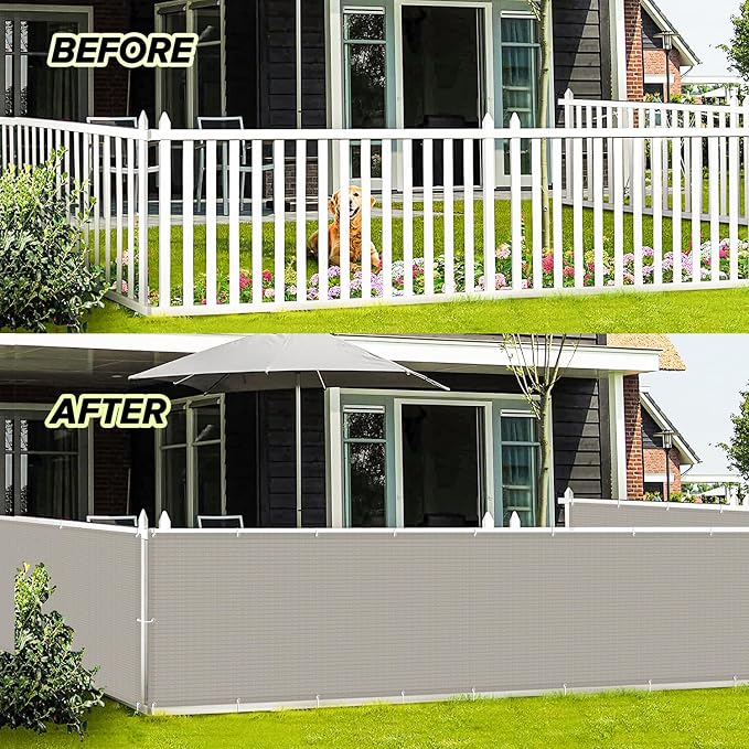 LOVE STORY 3' x 10' Balcony Privacy Screen Cover - Image 3