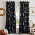 NICETOWN Black Out Grommet Pattern Curtain Panels 84 inches Long | Light by NICETOWN