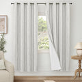 Light Grey Linen Blackout Curtains by Lajode