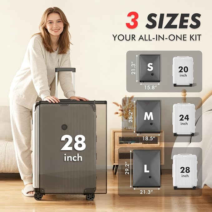 MEIQIHOME 20 Pack PackEase Travel Vacuum Bags 1800mAh Wireless Pump, 80% - Image 5