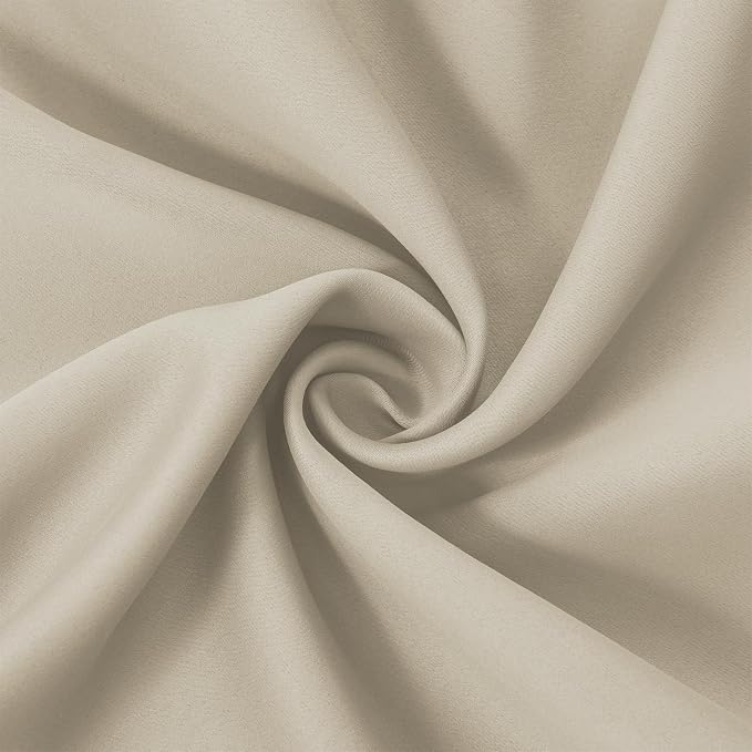 Light Beige Thermal Blackout Curtains/42 x 63 Inch/Set of 2 Panels Room - Image 5