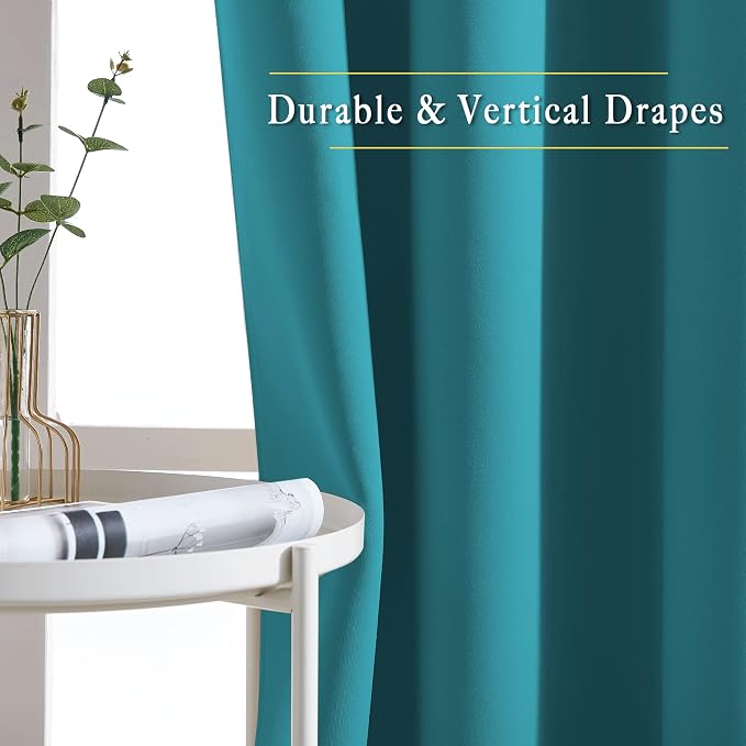 NICETOWN Blackout Curtains & Drapes Extra Long 120" - Image 5