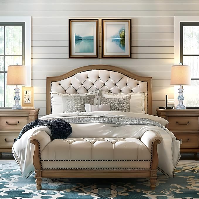 Traditional Table Lamp Set of 2, Rustic Farmhouse Table Lamps - Image 6
