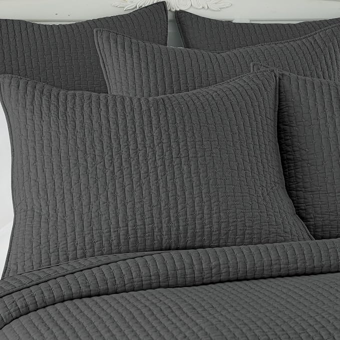 Levtex Home Cross Stitch Reversible Queen Bedspread Set - Image 6