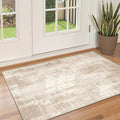 3x5 Rug Non Slip, Abstract Washable Entryway Rug by Valenrug