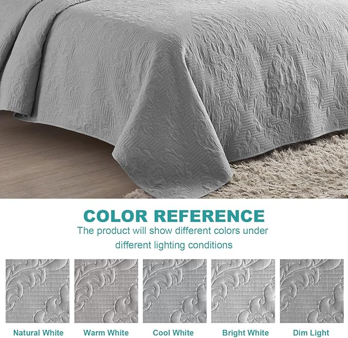 Hansleep Grey Quilt California King Size - Image 6