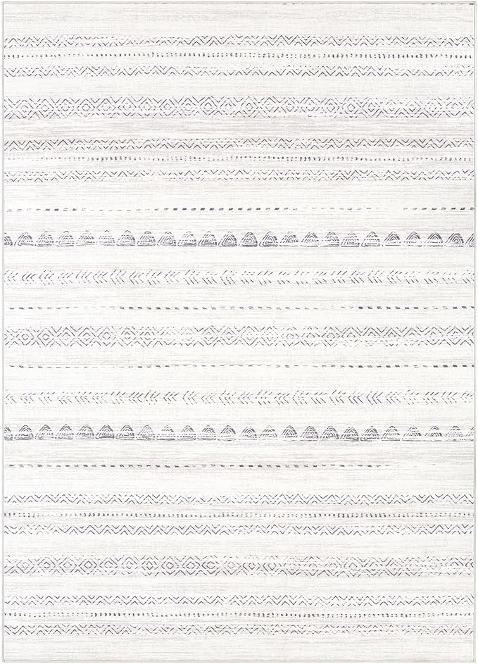 Nakagishi 9x13 Area Rugs Living Room: Washable Boho Large Neutral Soft - Image 9