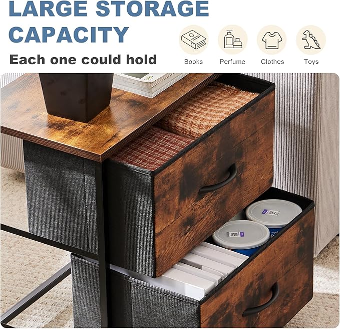 DUMOS Night Stand Small Dresser - Image 4