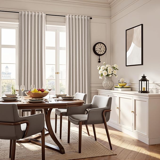 Extra Long 100% Blackout Linen Curtains 120 Inches Long 10 FT - Image 7