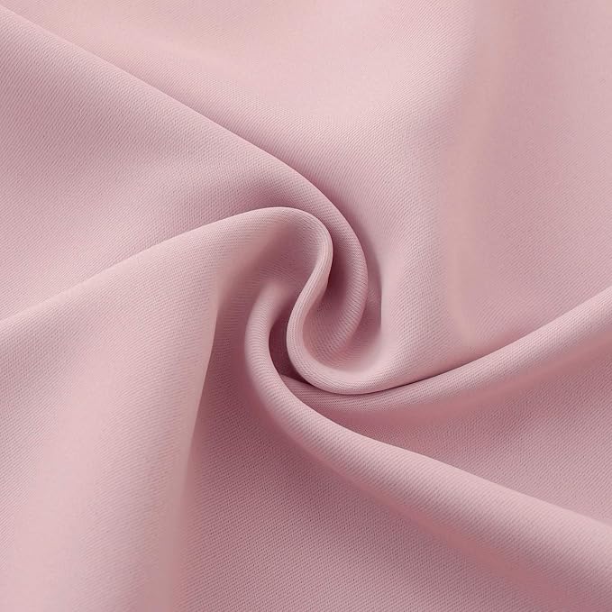BGment Light Pink Curtains 36 Inch Length - Image 7
