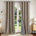 Joydeco Linen Curtains for Bedroom Windows 108 Inches Long by JOYDECO