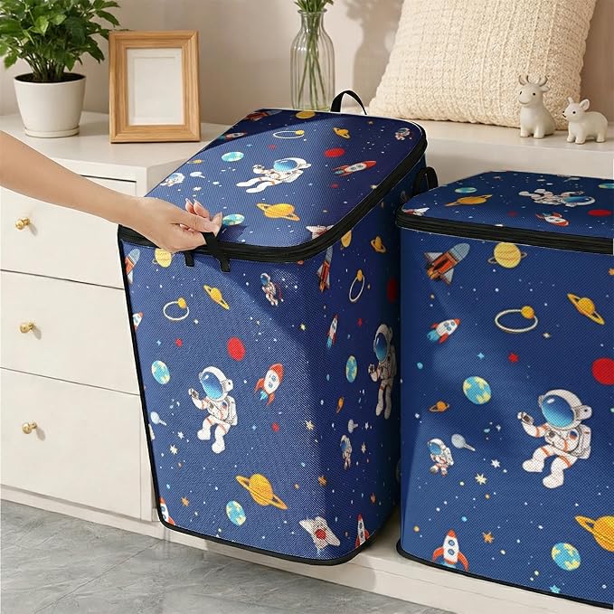 2pcs blanket storage bag for under bed, closet organizers 95L | clothing - Image 6