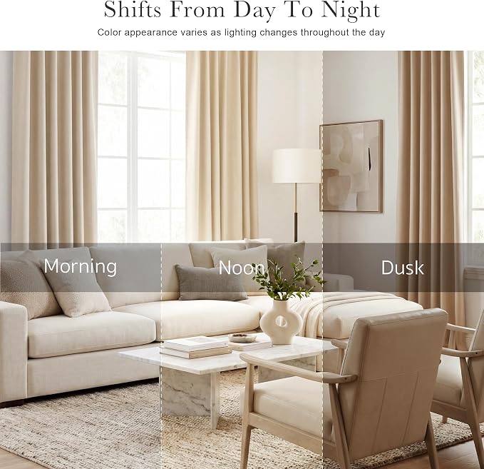 PONY DANCE Thermal Insulated Small Window Curtains Short Drapes - Image 7