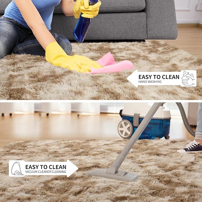Soft Fluffy Rugs for Bedroom, 4x6 Area Rug for Living Room, Modern Shaggy Room - Image 6