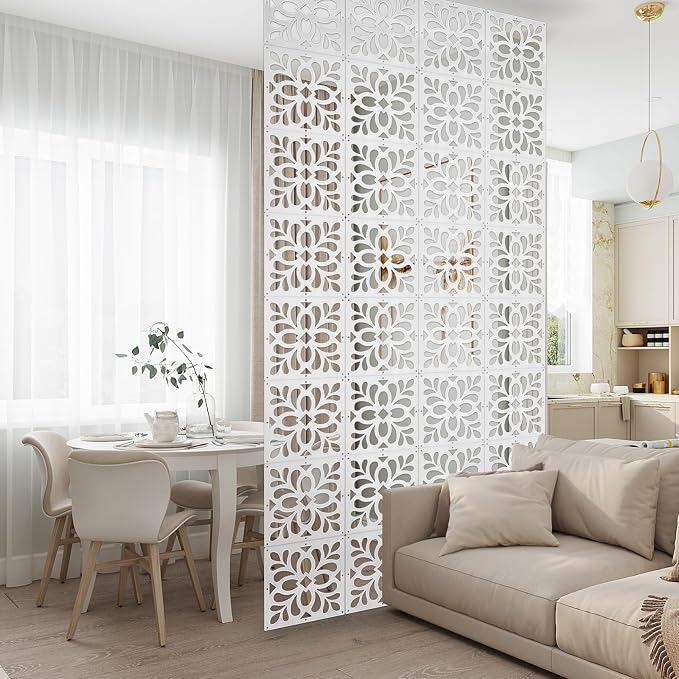 12PCS Hanging Room Divider Wall Screen Panel Room Divider Panels- Leaves | - Image 5