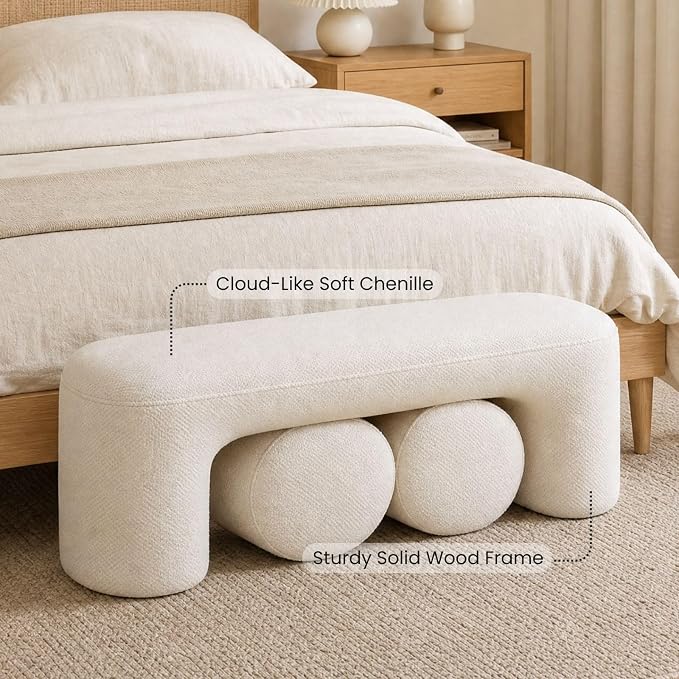 53" 3-Piece Nesting Ottoman Bench Set - Image 3