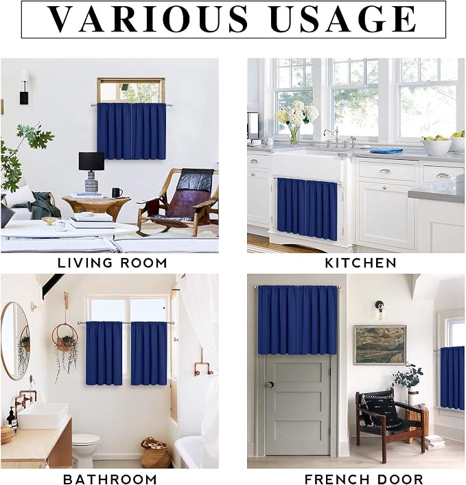 RYB HOME Short Blackout Curtains - Image 7