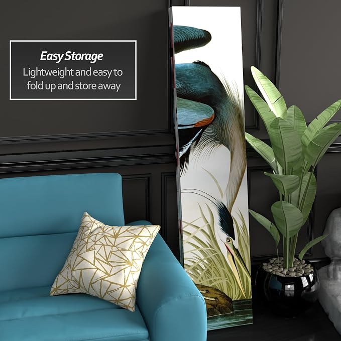 Red Lantern 6 ft. Tall Double Sided Audubon Heron & Flamingo Canvas Room - Image 3