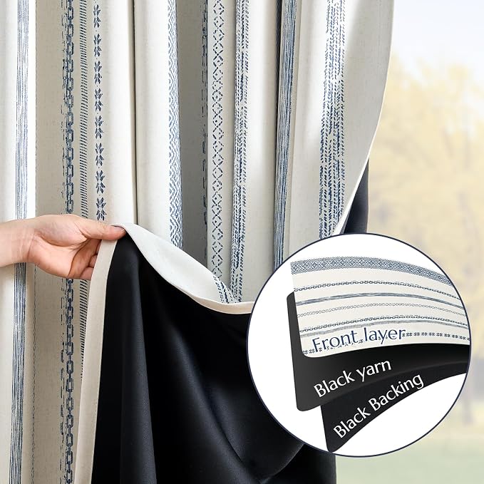 jinchan Boho Blackout Curtains 90 Inches Long - Image 5