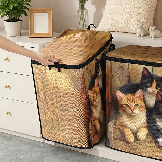 2pcs blanket storage bag for under bed, closet organizers 95L | clothing - Image 6