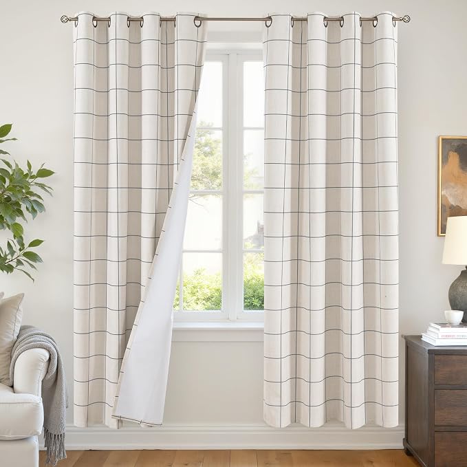 Linen Blackout Curtains by Lajode