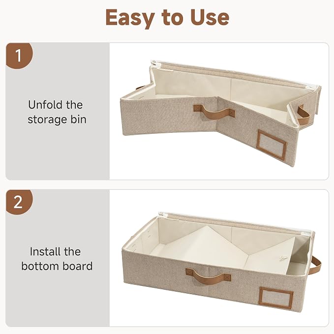 StorageWorks 5 Inch Low Profile Under Bed Storage Containers - Image 7