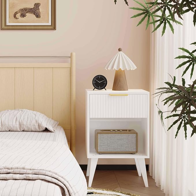YAUKOMEL Fluted Nightstand - Image 4