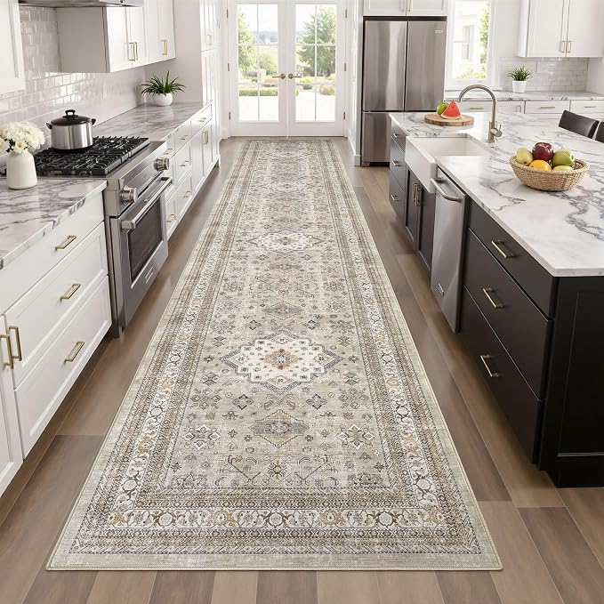 cotiled 3x8 Hallway Runner Rug for Entryway, Non-Slip Vintage, and Laundry Room - Image 7