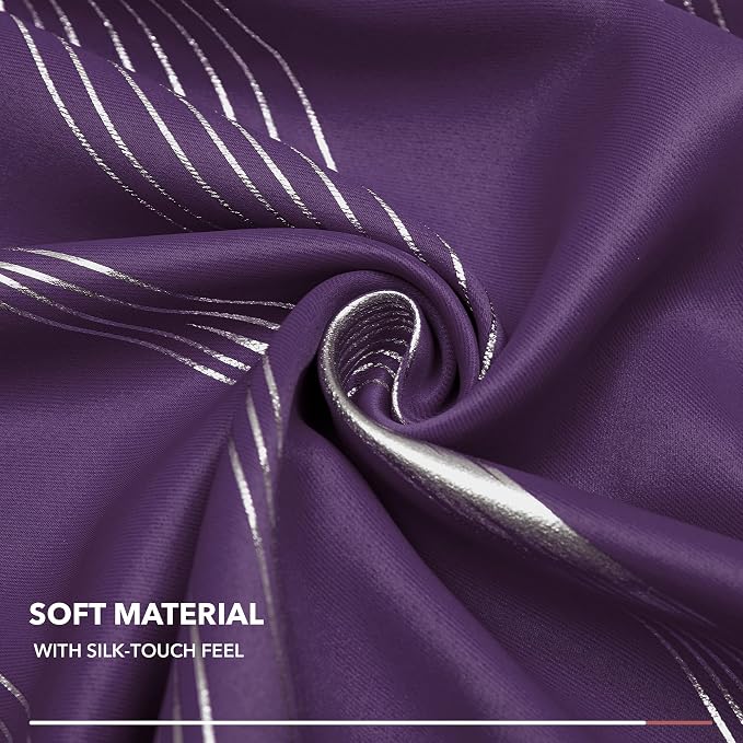 Deconovo Curtains for Living Room, Pattern Blackout Curtains 54 Inches Long | - Image 7
