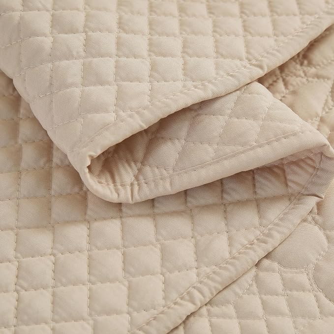 EVENHUG Oversized King Bedspreads California King Quilt Set - Image 7