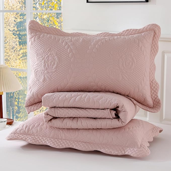 EVENHUG Oversized King Bedspreads California King Quilt Set - Image 8