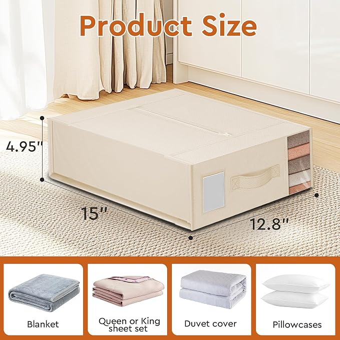 StorageTastic Bed Sheet Closet Organizers and Storage Under Bed Storage | - Image 2
