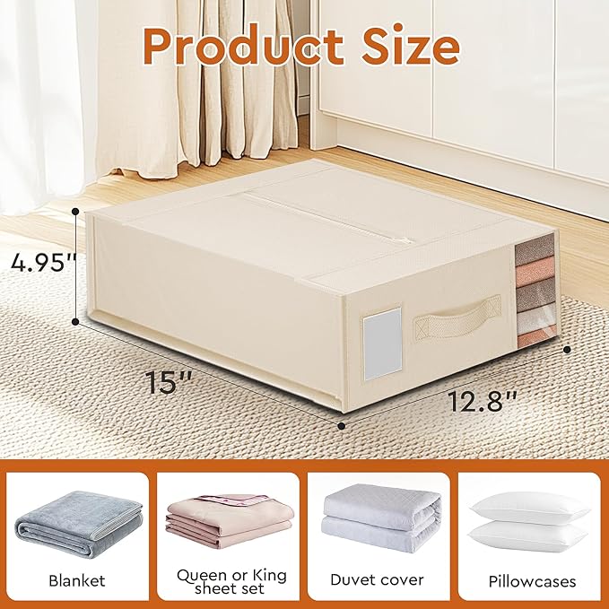 StorageTastic Bed Sheet Closet Organizers and Storage Under Bed Storage | - Image 2