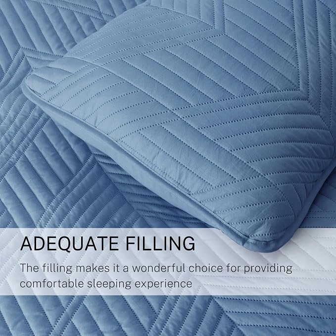 Exclusivo Mezcla Ultrasonic Twin Quilt Bedding Set, Soft Microfiber, Modern - Image 6