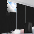FADOTY 100% Blackout Curtains 2 Pack, No Drill, Sun Heat Light Blocker by FADOTY